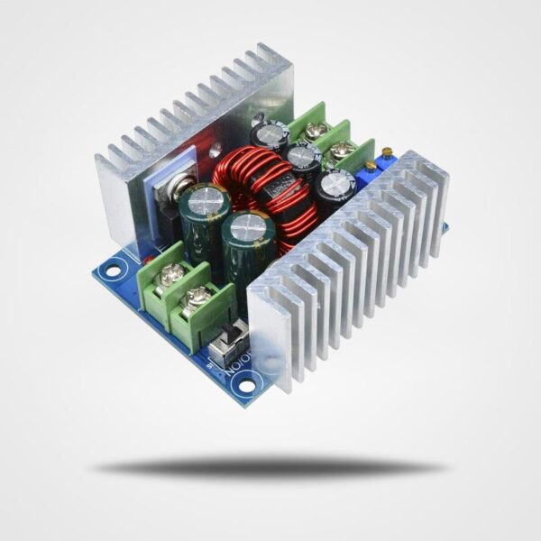 Convertitore DC-DC Buck Step Down 4.5V-30V A 0.8V-12V 100W 12A Con Dissipatori In Alluminio – Modulo Alimentazione Regolabile